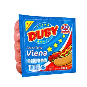 X302 Duby Salchicha viena 830g